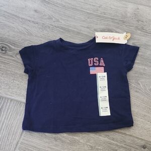 NWT Cat & Jack USA T Shirt